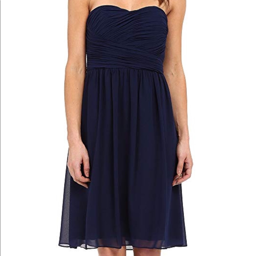 Donna Morgan bridesmaids dress.